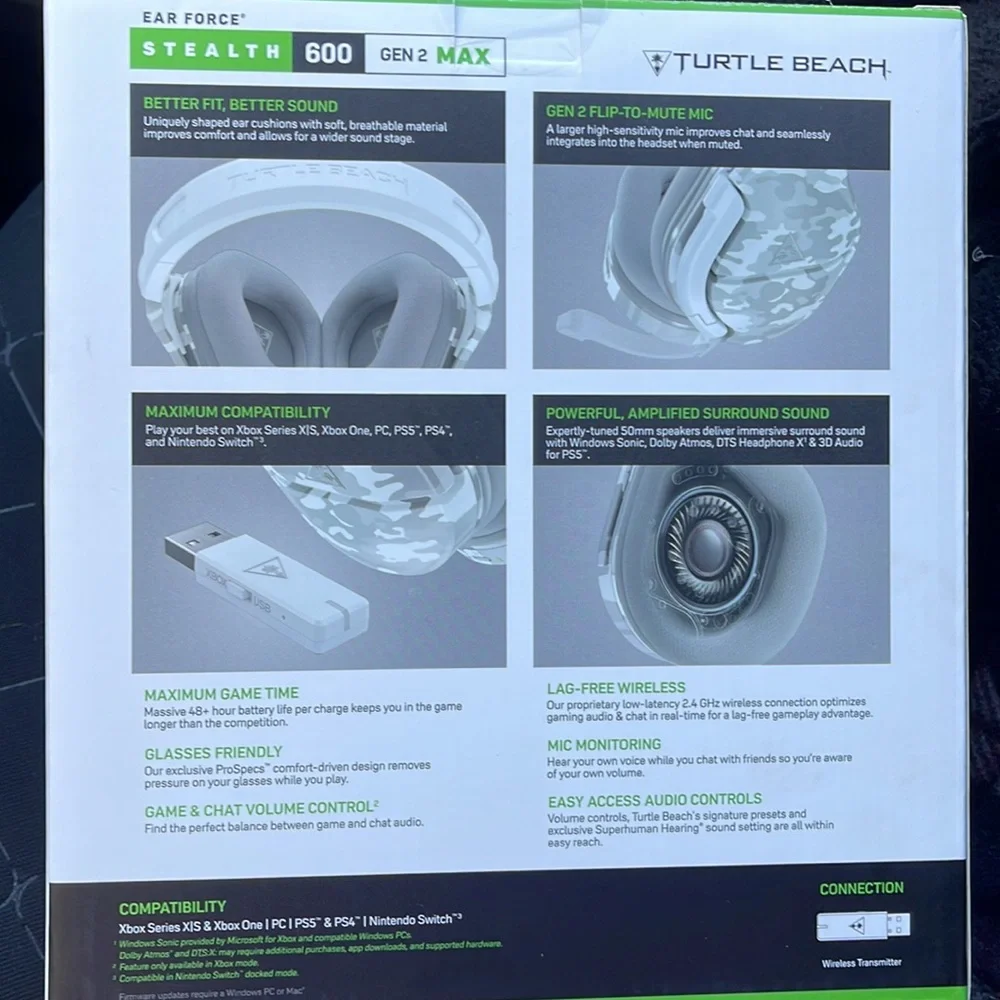 Grey camo xbox headset; brand new and box never even opened.